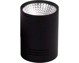 PLAFONIERA LED 10W TONDA NERA