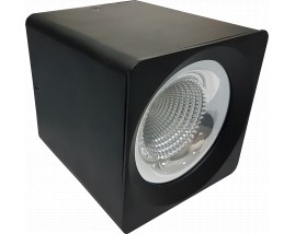 PLAFONIERA LED 10W QUADRATA NERA