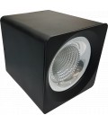 PLAFONIERA LED 10W QUADRATA NERA