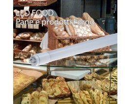 TUBO LED IN VETRO 9W 60CM 360° T8 PER ALIMENTI PANE E FORNO