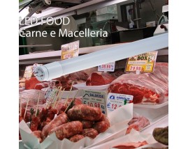 TUBO LED IN VETRO 14W 90CM 360° T8 PER ALIMENTI MACELLERIA