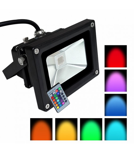 PROIETTORE LED 10W RGB +RADIOCOMANDO