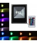 PROIETTORE LED 20W RGB SOTTILE + RADIOCOMANDO