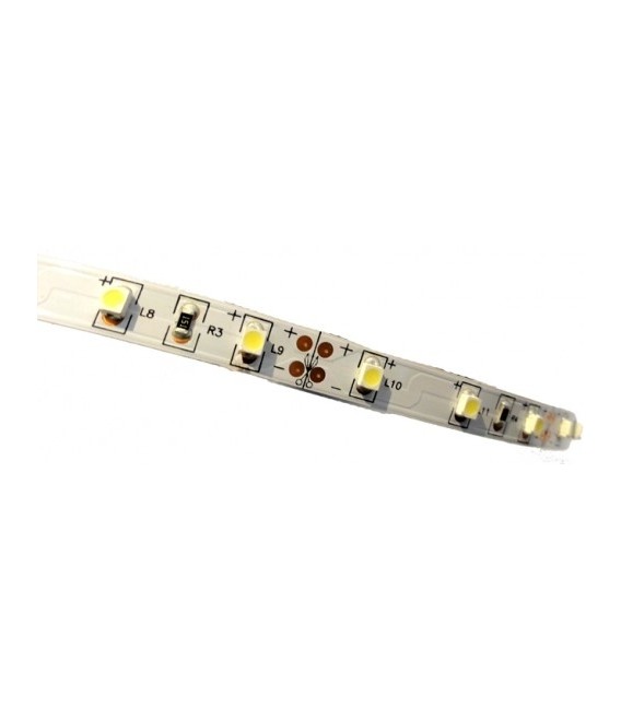STRISCIA LED 3528-60LED/MT 5mt 12V IP44 NON RESINATO BIANCA