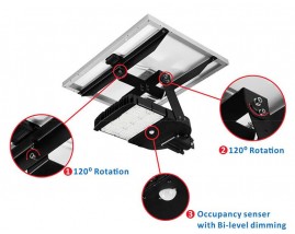 LED PLAFONIERA STRADALE SOLARE 60W CON SENSORE