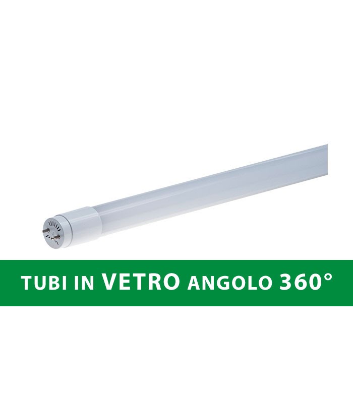 TUBO LED IN VETRO 18W 120CM 360° T8