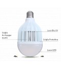 Lampadina E27 ZANZARAKILLER 10W 4 in1 - 2° Generazione 12 LED - illumina ed elimina Insetti